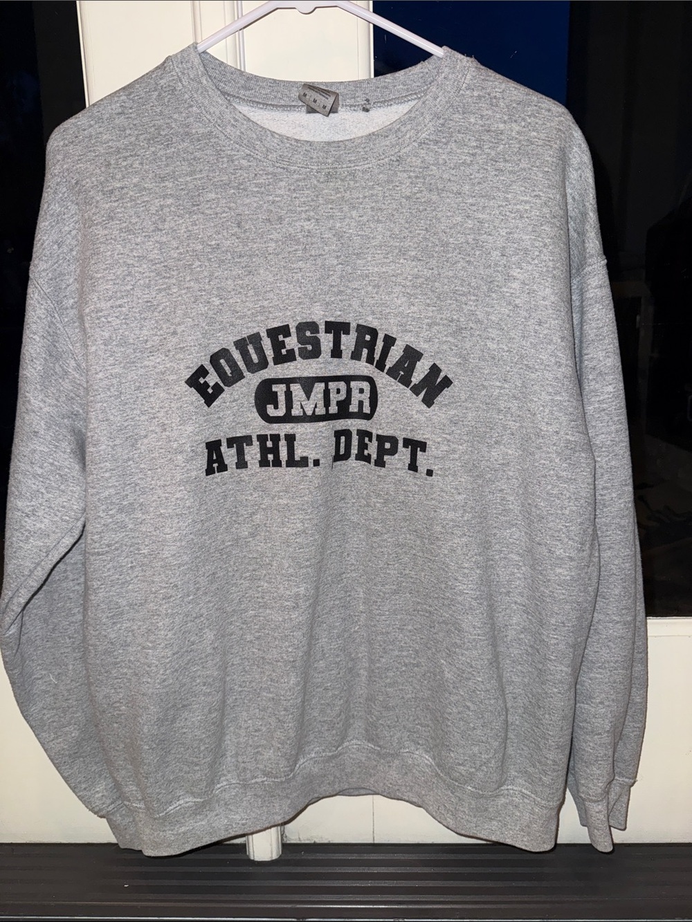 Equestrian Athl. Dept. Gray Men's Crewneck Sweatshirt